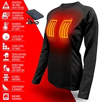 ActionHeat Women's 5 V Battery Heated Base Layer Shirt