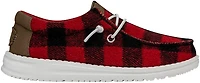 HEYDUDE Boys' Wally Buffalo Plaid Shoes