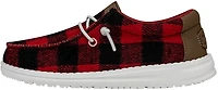 HEYDUDE Boys' Wally Buffalo Plaid Shoes