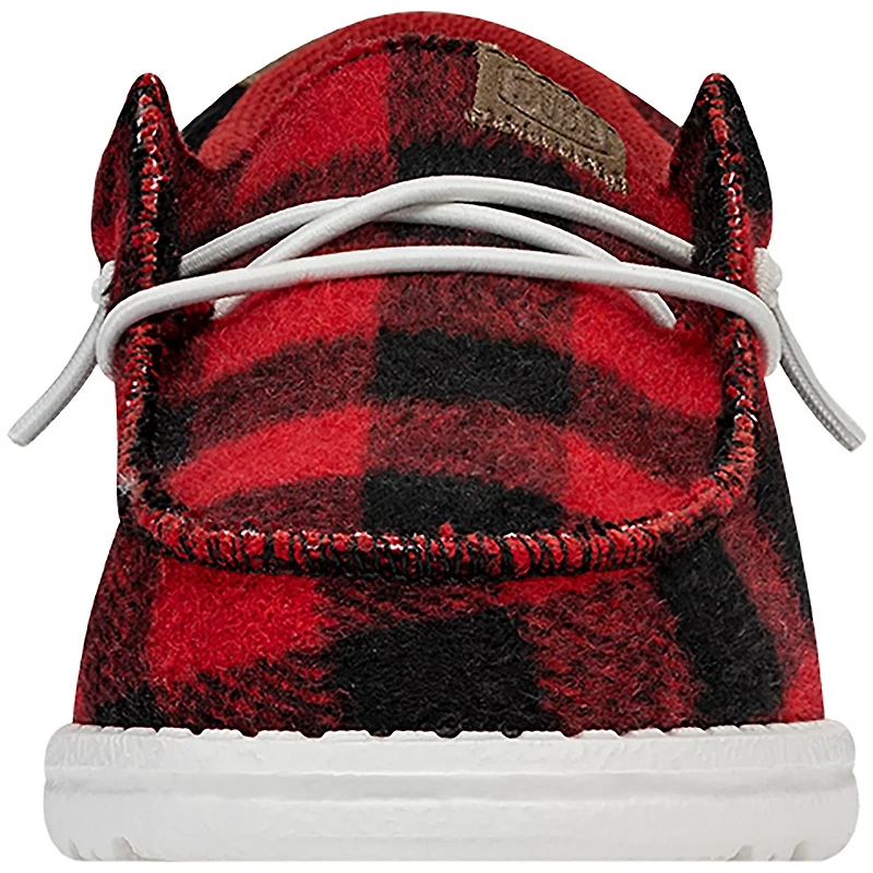 HEYDUDE Boys' Wally Buffalo Plaid Shoes