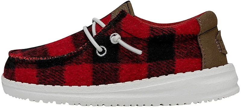 HEYDUDE Toddler Boys' Wally Buffalo Plaid Shoes