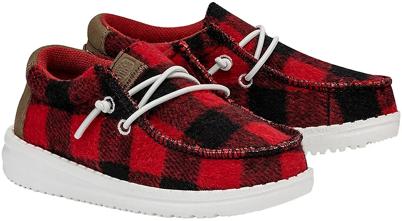 HEYDUDE Toddler Boys' Wally Buffalo Plaid Shoes