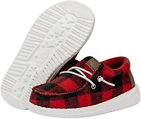 HEYDUDE Toddler Boys' Wally Buffalo Plaid Shoes