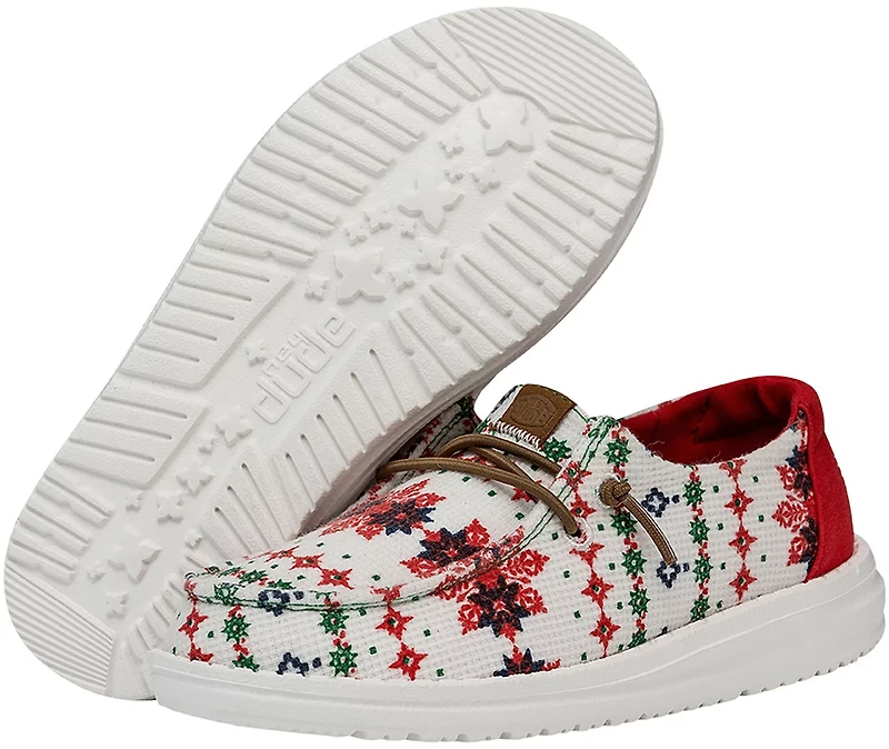 HEYDUDE Girls’ Wendy Ugly Sweater Shoes