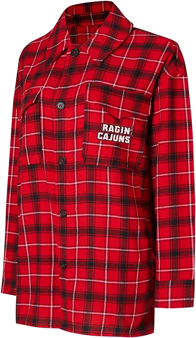 College Concepts Women's University of Louisiana at Lafayette Artic Flannel Long Sleeve Night Shirt