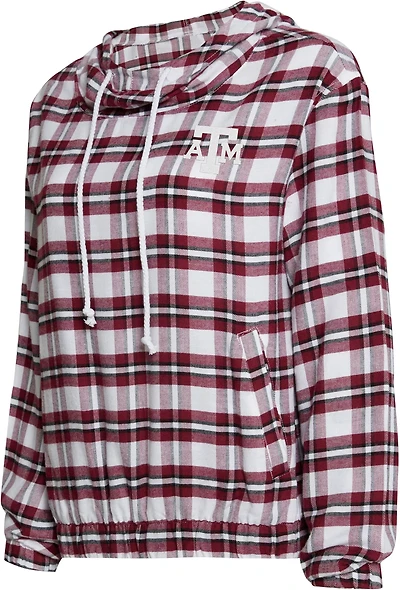 College Concepts Women's Texas A&M University Sienna Long Sleeve Hooded Shirt