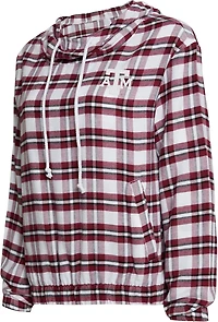 College Concepts Women's Texas A&M University Sienna Long Sleeve Hooded Shirt
