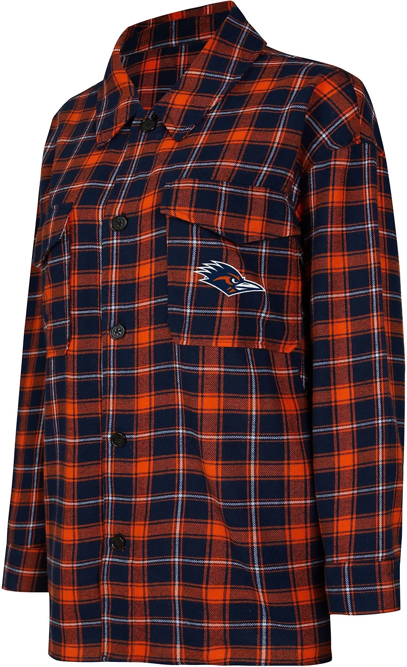 College Concepts Women's University of Texas at San Antonio Artic Flannel Long Sleeve Night Shirt