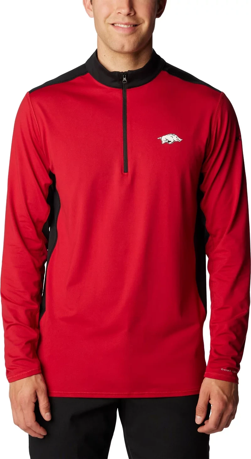Columbia Sportswear Men's University of Arkansas Tech Trail 1/4 Zip Sweatshirt