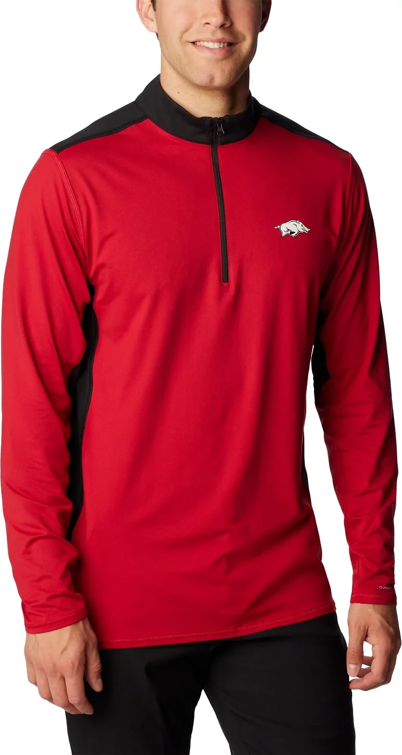 Columbia Sportswear Men's University of Arkansas Tech Trail 1/4 Zip Sweatshirt