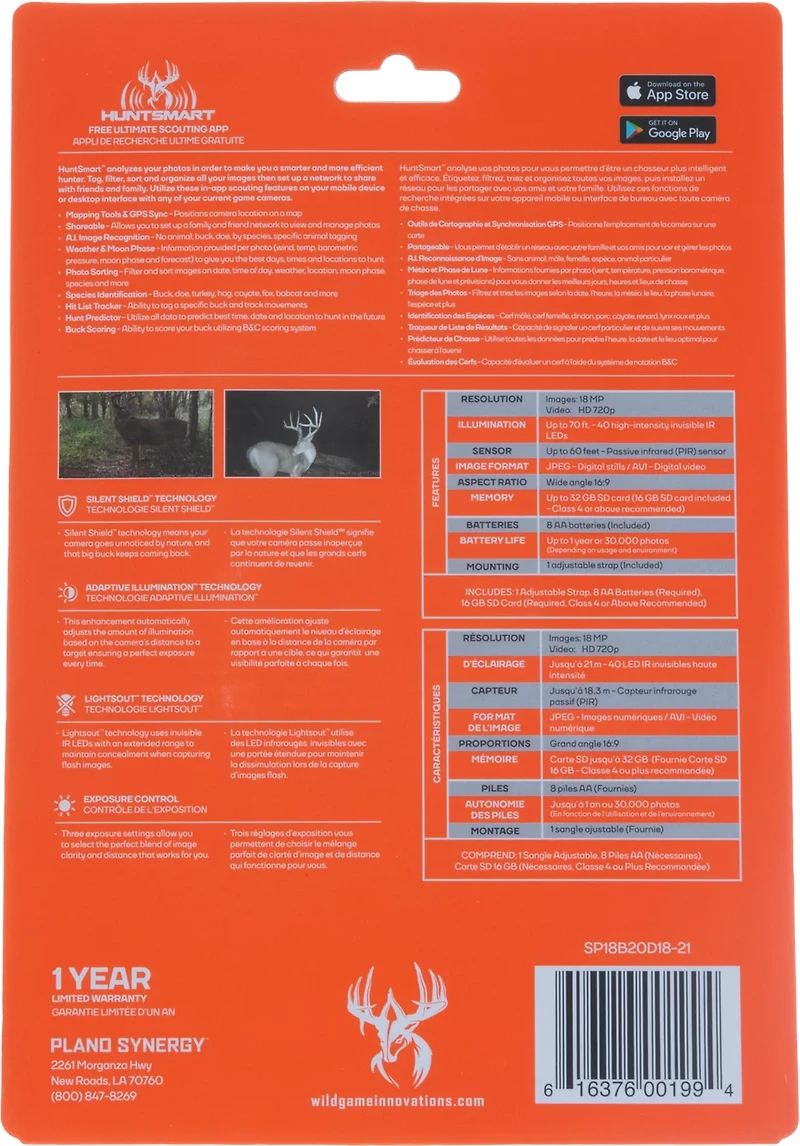 Wildgame Innovations Scrapeline 18MP Game Camera