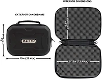 Allen Company EXO Molded Rugged 9 in Handgun/Pistol Case
