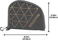 Girls With Guns Lockable Compact 8 in Handgun Case