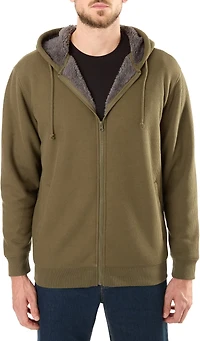 Smith's Workwear Men's Big & Tall Sherpa-Bonded Thermal Knit Hooded Jacket