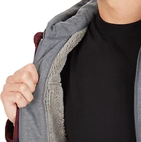 Smith's Workwear Men's Big & Tall Sherpa-Lined Microfleece Shirt Jacket