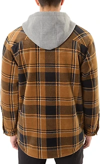 Smith's Workwear Men's Big & Tall Sherpa-Lined Microfleece Shirt Jacket