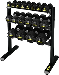 ZIVA3-Tier Tribell and Hexagon Dumbbell Rack