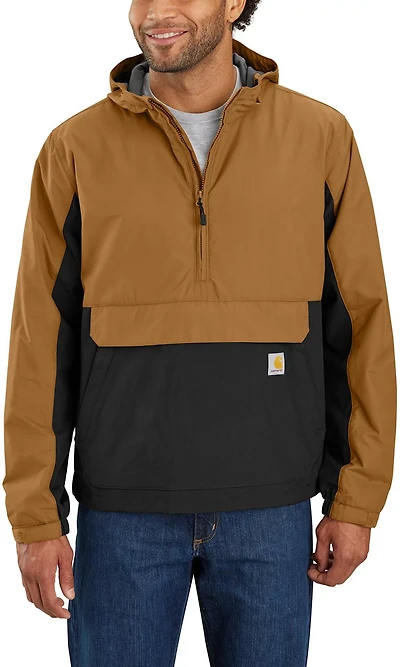 Carhartt Men's Rain Defender Loose Fit Lightweight Packable Anorak Jacket