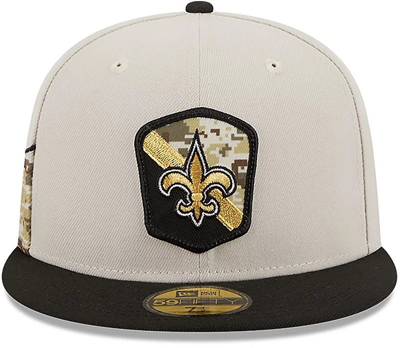 New Era Men's New Orleans Saints '23 NFL Salute to Service 59FIFTY Cap