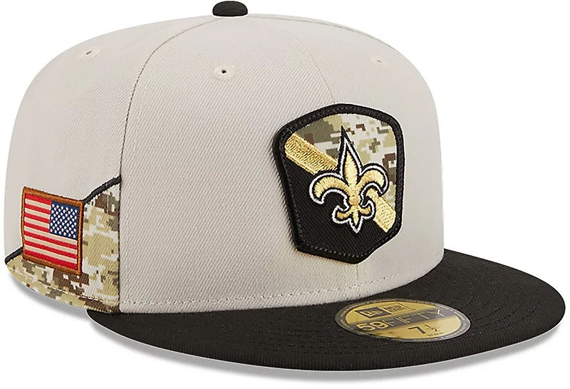 New Era Men's New Orleans Saints '23 NFL Salute to Service 59FIFTY Cap