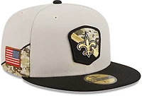 New Era Men's New Orleans Saints '23 NFL Salute to Service 59FIFTY Cap