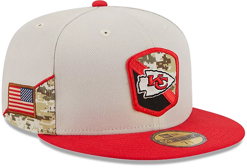 New Era Men's Kansas City Chiefs '23 NFL Salute to Service 59FIFTY Cap