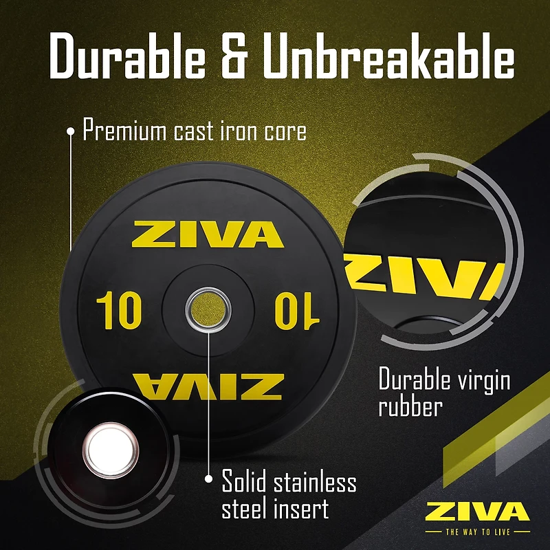 ZIVA Performance Rubber Bumper Plate – Single