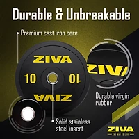 ZIVA Performance Rubber Bumper Plate – Single