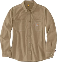 Carhartt Women's Flame Resistant Force Relaxed Fit Long Sleeve Shirt