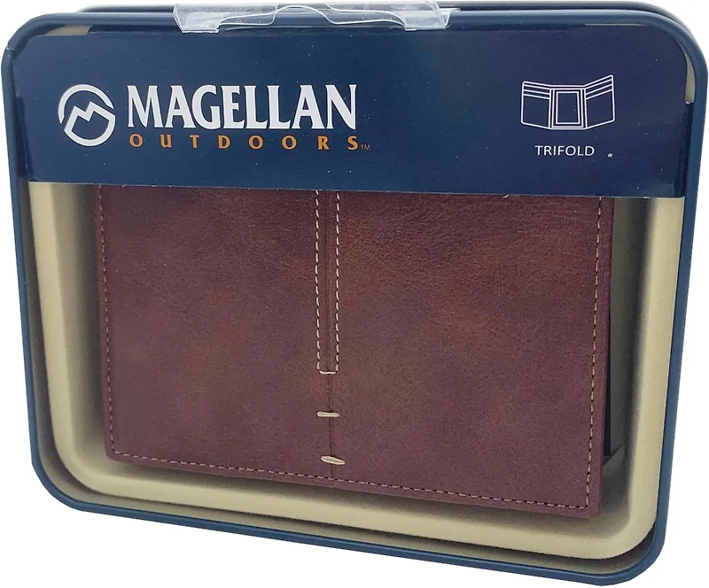 Magellan Outdoors Center Stitch Trifold Wallet
