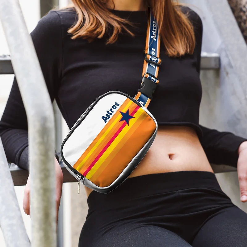 FOCO Houston Astros Cooperstown Crossbody Belt Bag
