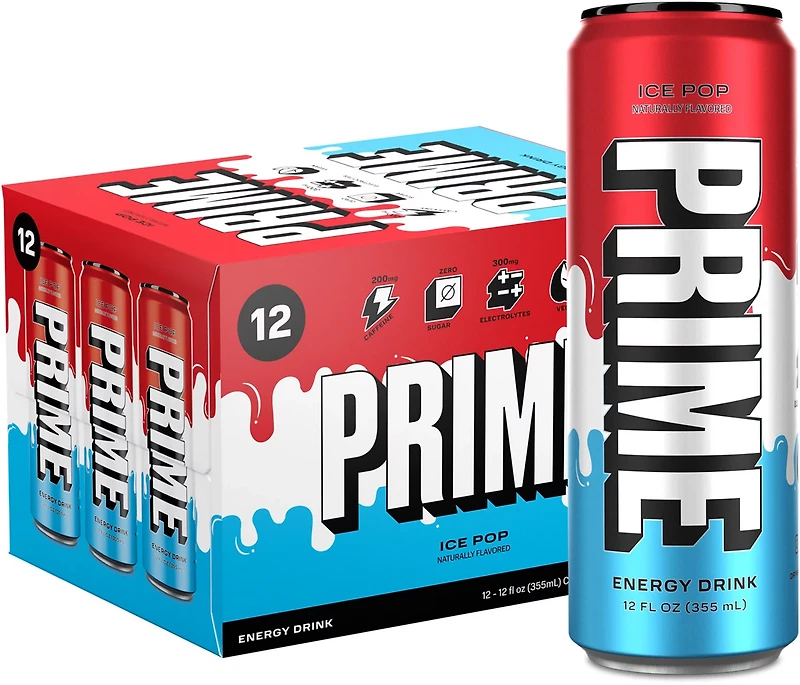 Prime 12 oz Ice Pop Energy Drink