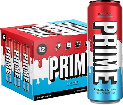 Prime 12 oz Ice Pop Energy Drink