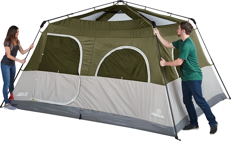 Magellan Outdoors SwiftRise 8-Person Lighted Cabin Tent