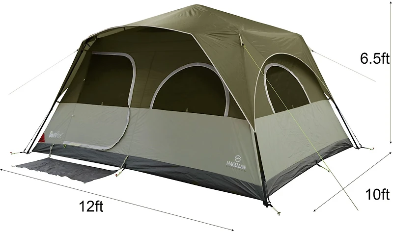 Magellan Outdoors SwiftRise 8-Person Lighted Cabin Tent