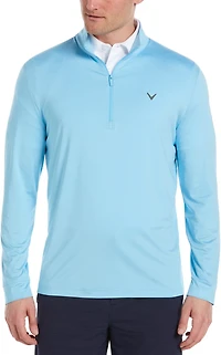 Callaway Men's Ottoman Textured Sun Protection Long Sleeve Golf Shirt