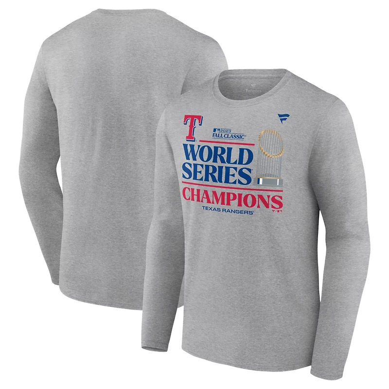Fanatics Men's Rangers 2023 MLB World Series Champs Locker Room Long Sleeve T-Shirt