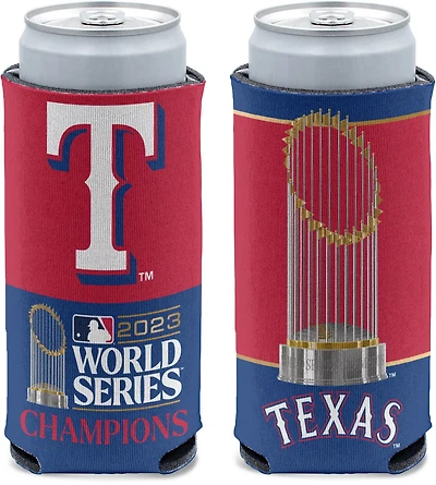 WinCraft Rangers 2023 World Series Champs Slim Can Cooler