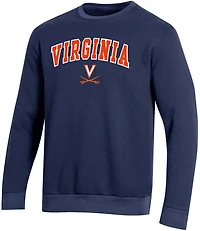 Champion Men's University of Virginia Applique Fleece Crew Sweatshirt