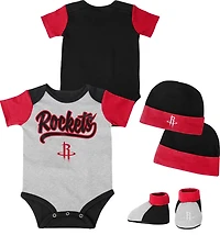 Outerstuff Infants' Houston Rockets Buzzer Beater Creeper, Hat and Bootie Set