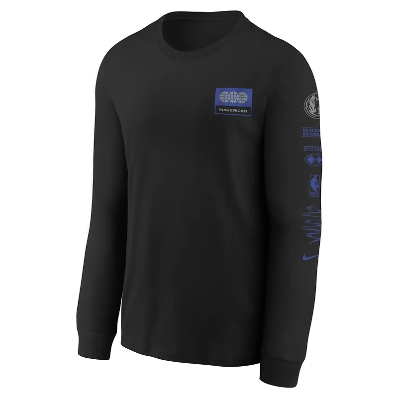 Nike Youth Dallas Mavericks Essential Fade Long Sleeve T-shirt