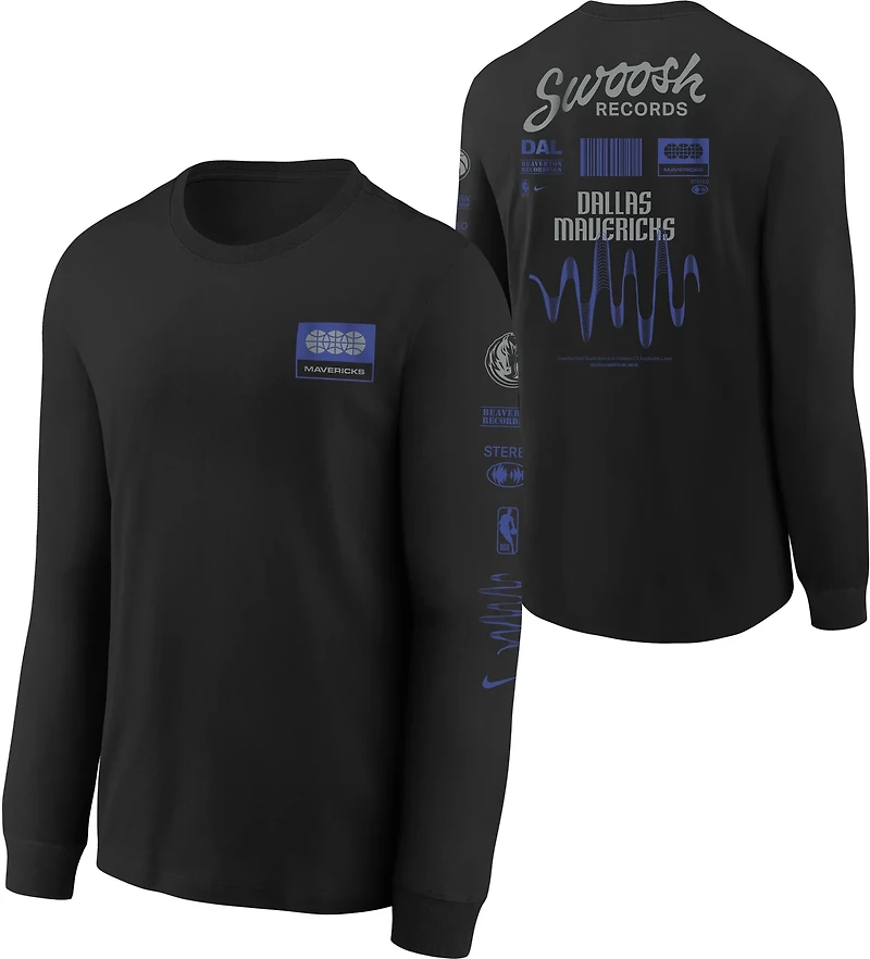 Nike Youth Dallas Mavericks Essential Fade Long Sleeve T-shirt