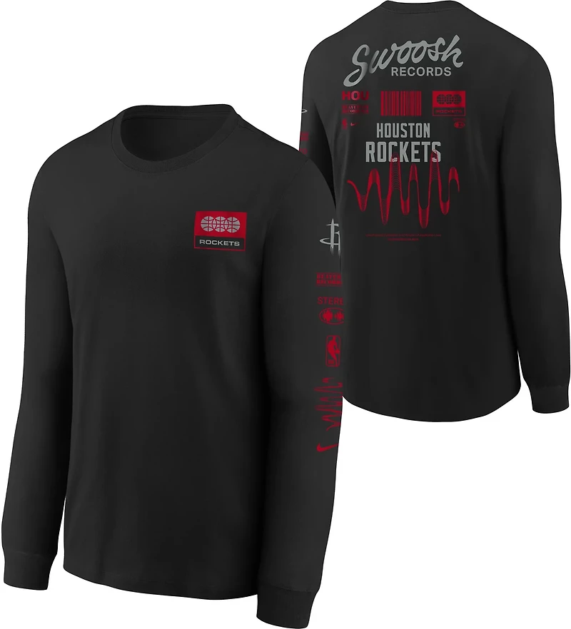 Nike Youth Houston Rockets Essential Fade Long Sleeve T-shirt