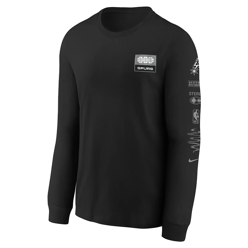 Nike Youth San Antonio Spurs Essential Fade Long Sleeve T-shirt