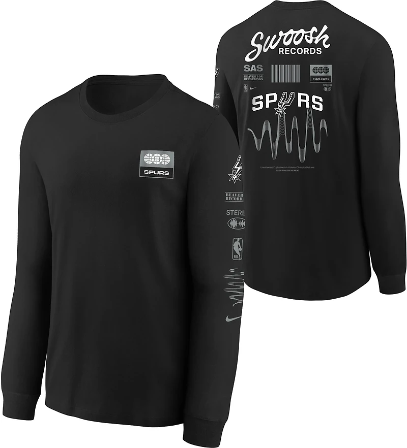 Nike Youth San Antonio Spurs Essential Fade Long Sleeve T-shirt