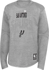 Outerstuff Boys' - San Antonio Spurs Posterize Long Sleeve T-shirt
