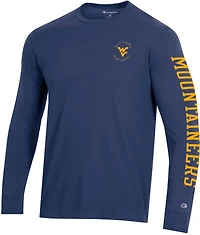 Champion Men's West Virginia University Circle Long Sleeve T-shirt