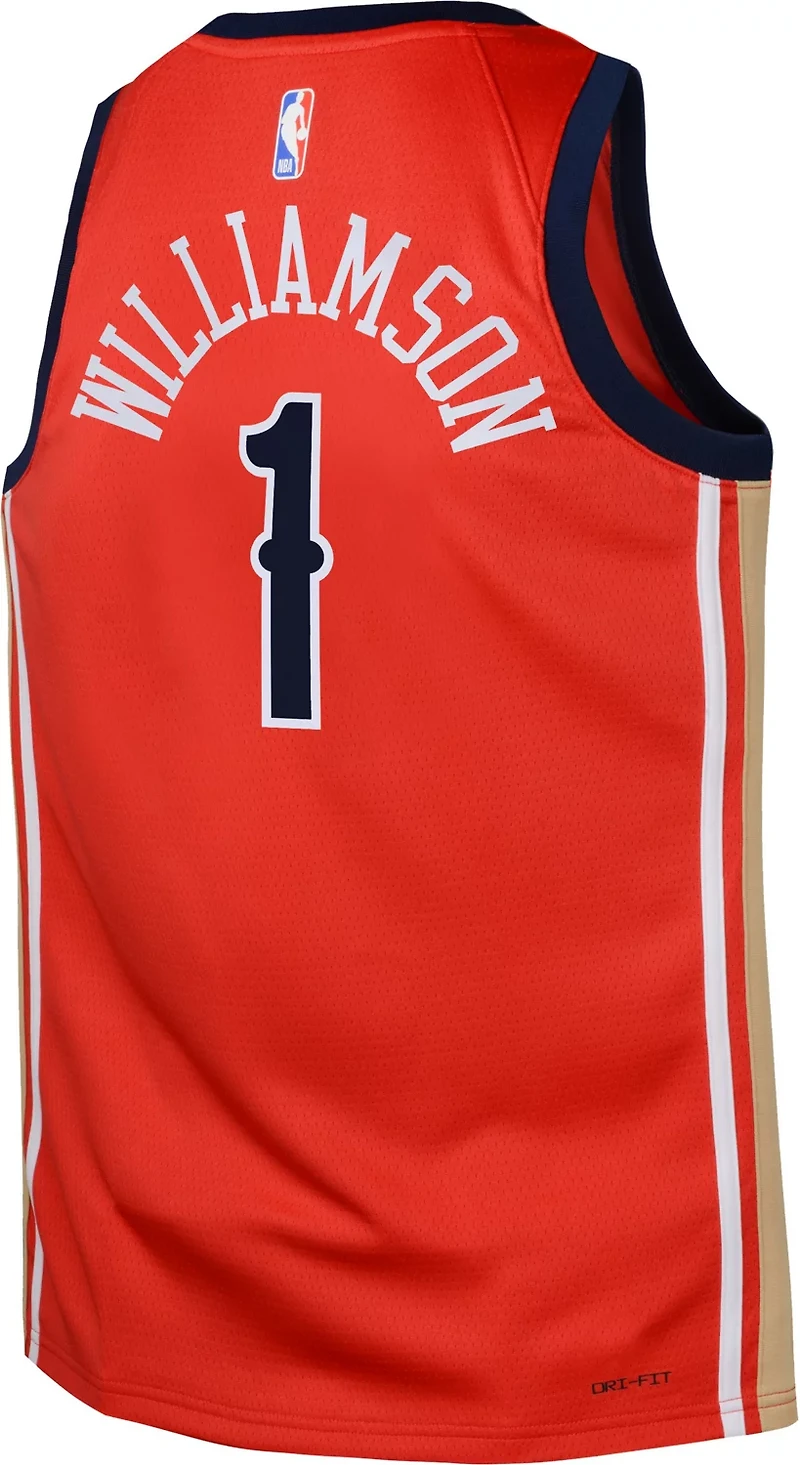 Nike Youth New Orleans Pelicans Zion Williamson #1 City Edition Statement Swingman Jersey