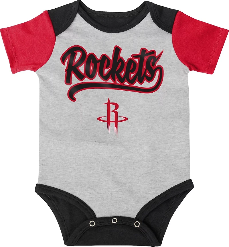 Outerstuff Infants' Houston Rockets Buzzer Beater Creeper, Hat and Bootie Set