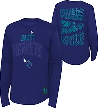 Outerstuff Boys' 4-7 Charlotte Hornets Posterize Long Sleeve T-shirt
